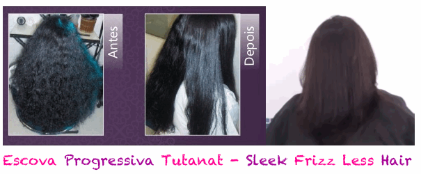 escova sleek frizz less hair tutanat