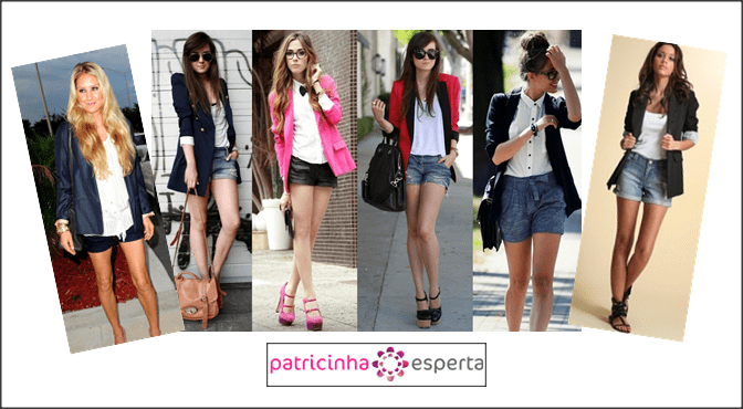 Shorts e blazer1 Shorts e Blazer: Combinação perfeita!