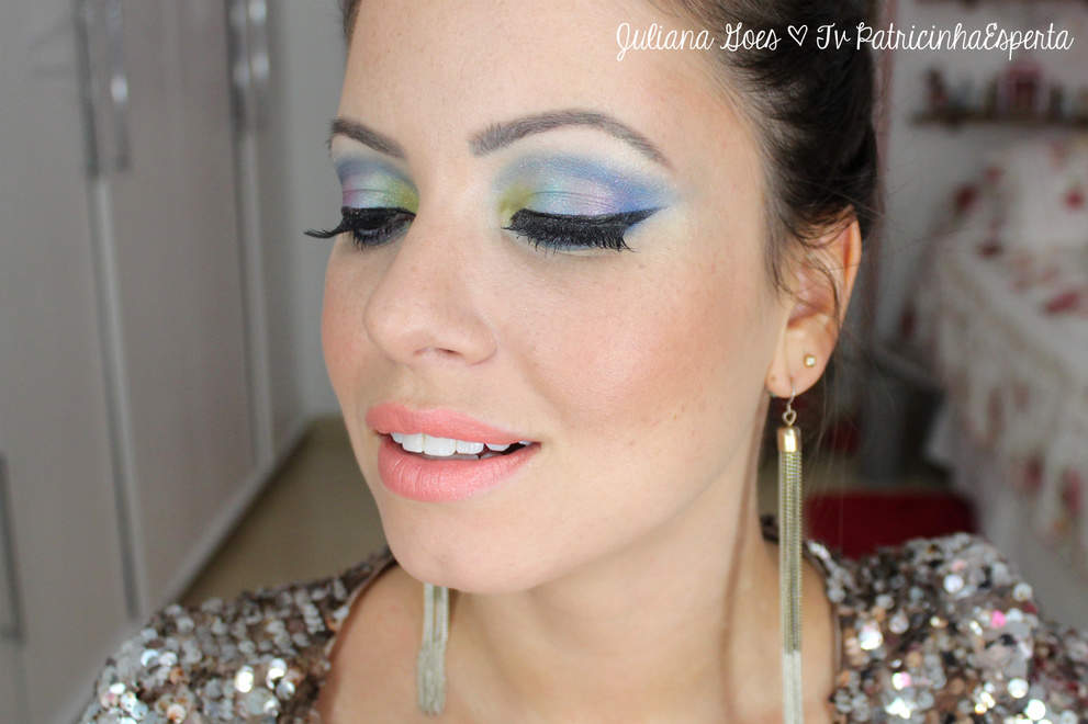 juliana goes colors - Tutorial: Maquiagem Colorida para arrasar no Carnaval