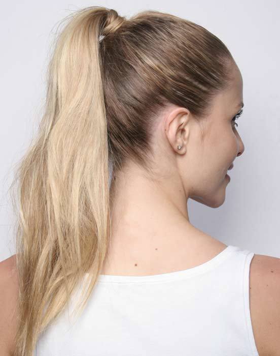 Cabelo com rabo de cavalo