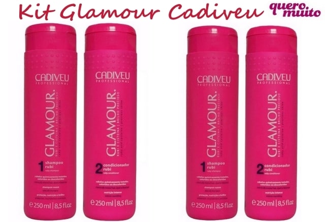Glamour Cadiveu - Shampoo e Condicionador Glamour: Pra Tratar os Fios Danificados